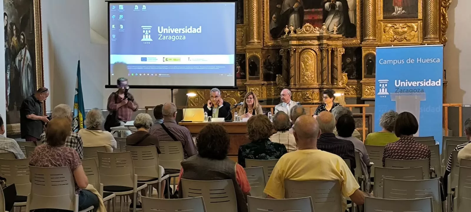 Clausura del curso académico de la Universidad de la Experiencia de Huesca. Foto Joaquín Santafé