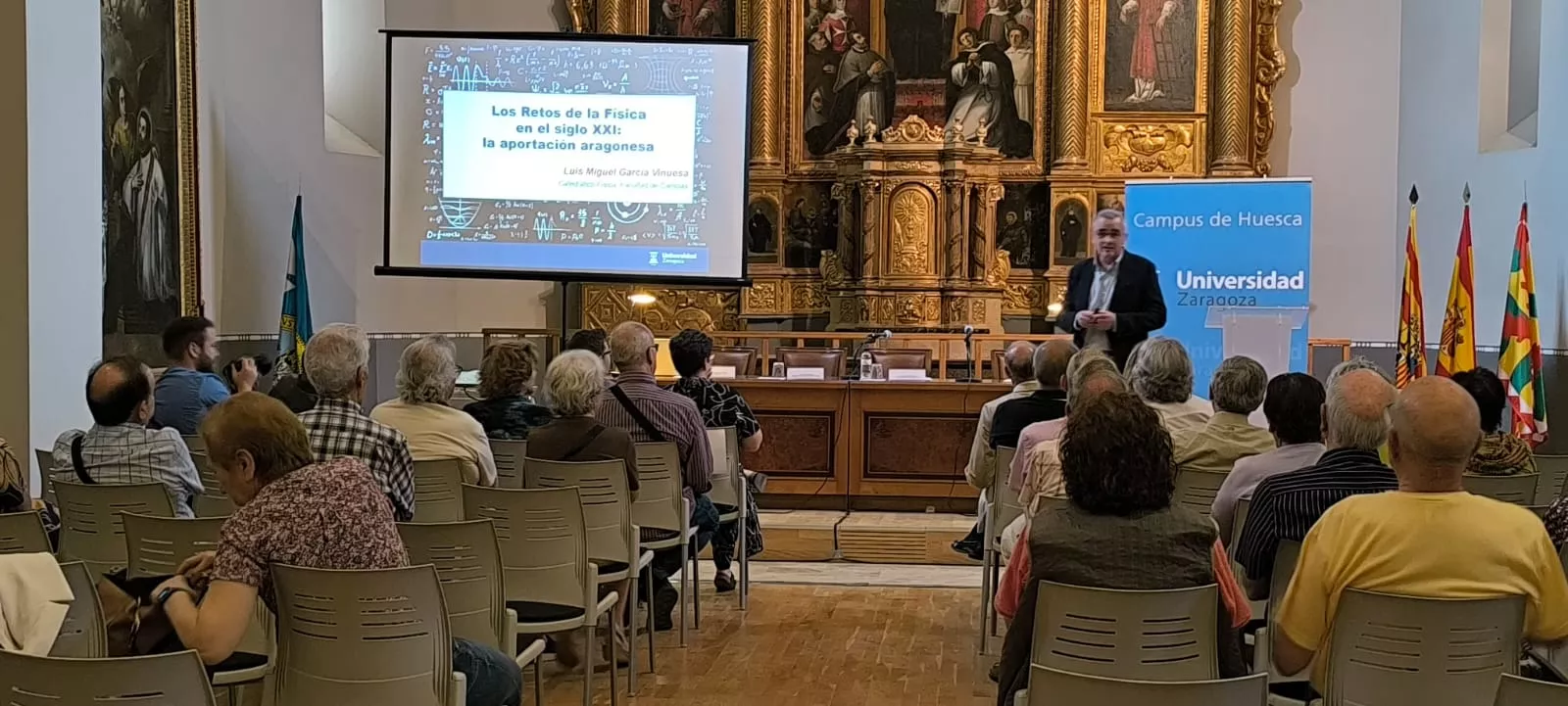 Clausura del curso académico de la Universidad de la Experiencia de Huesca. Foto Joaquín Santafé