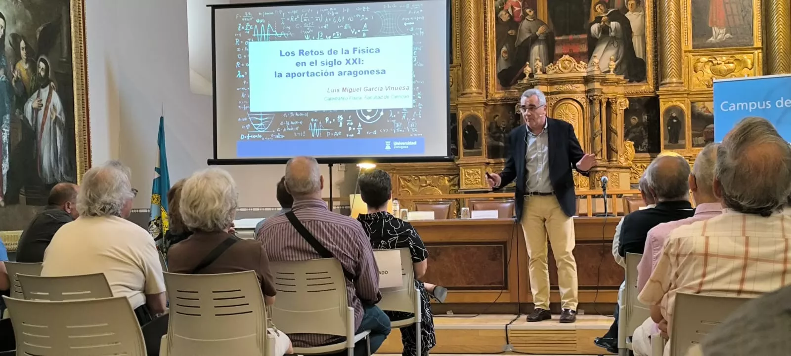 Clausura del curso académico de la Universidad de la Experiencia de Huesca. Foto Joaquín Santafé