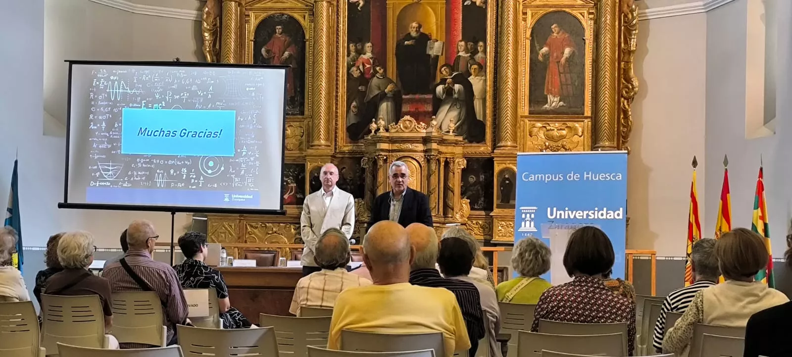 Clausura del curso académico de la Universidad de la Experiencia de Huesca. Foto Joaquín Santafé