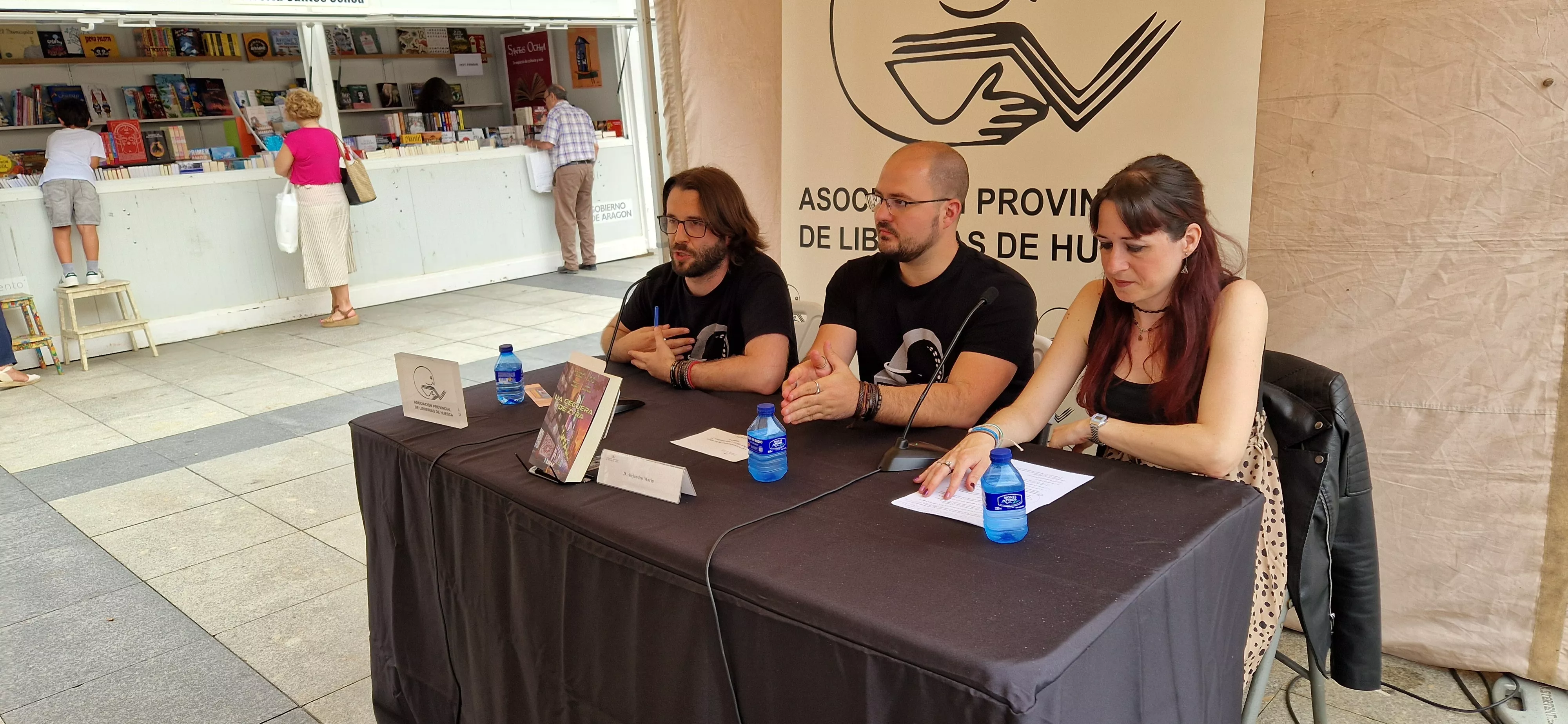 Borja Alonso, Alejandro Marín y Lucía Gracia. Foto Myriam Martínez
