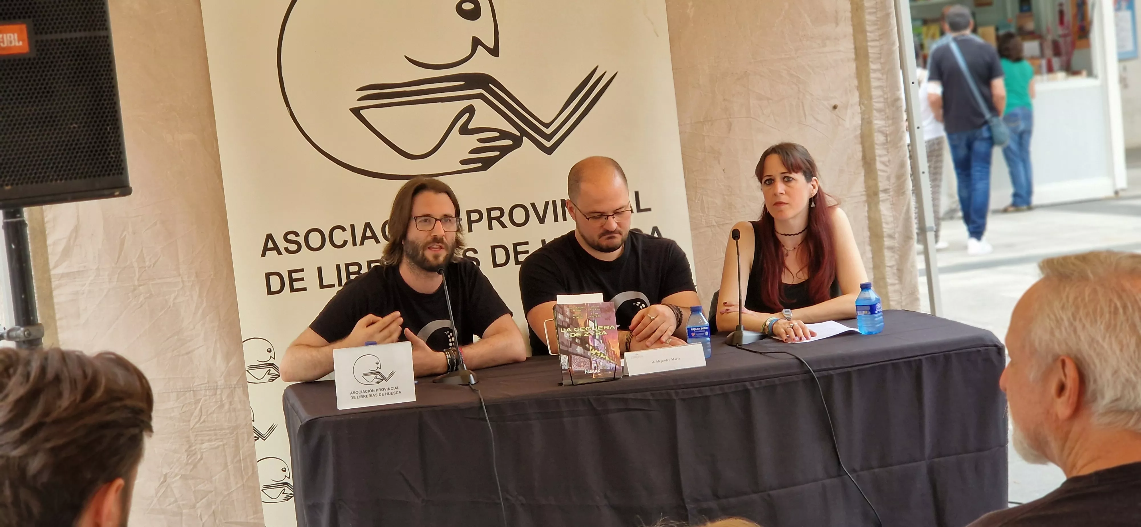 Borja Alonso, Alejandro Marín y Lucía Gracia. Foto Myriam Martínez