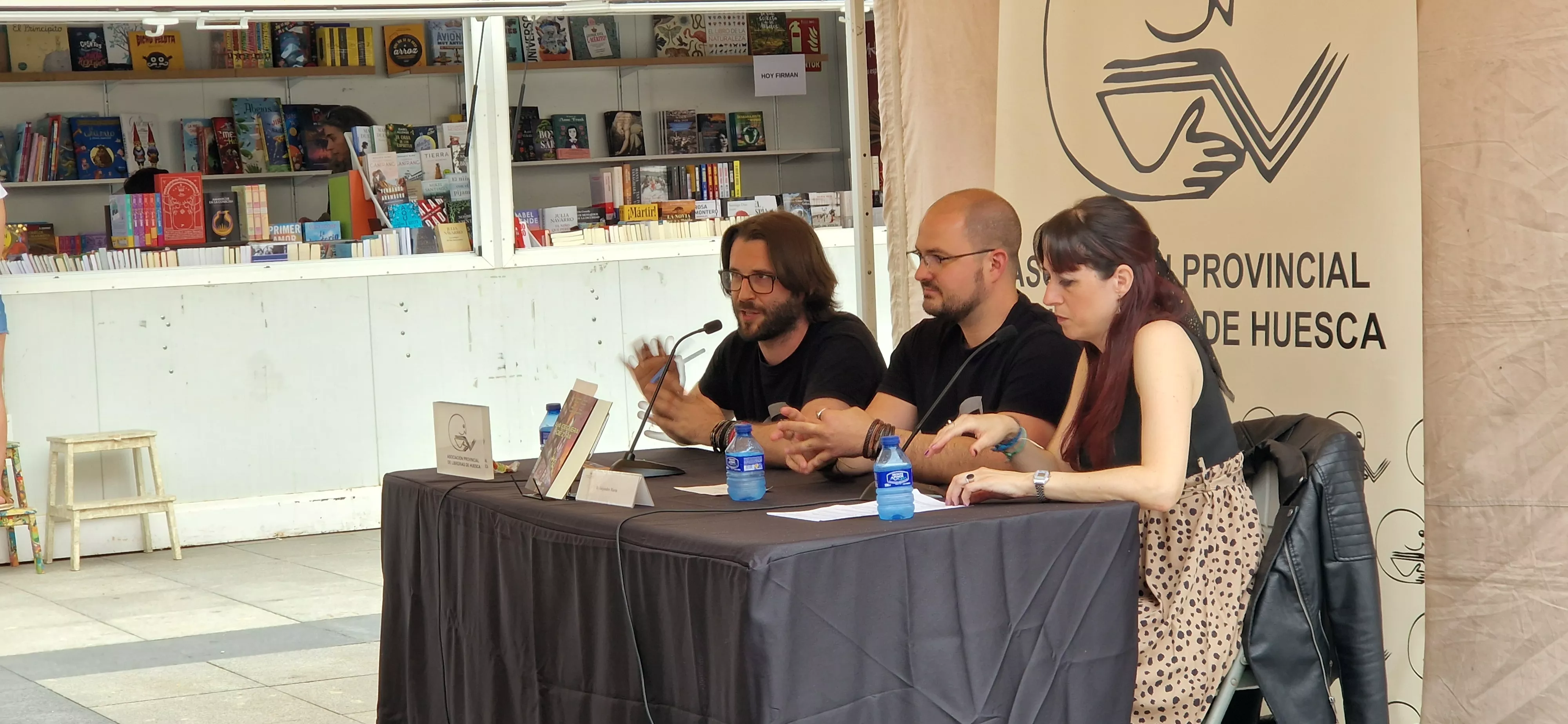 Borja Alonso, Alejandro Marín y Lucía Gracia. Foto Myriam Martínez
