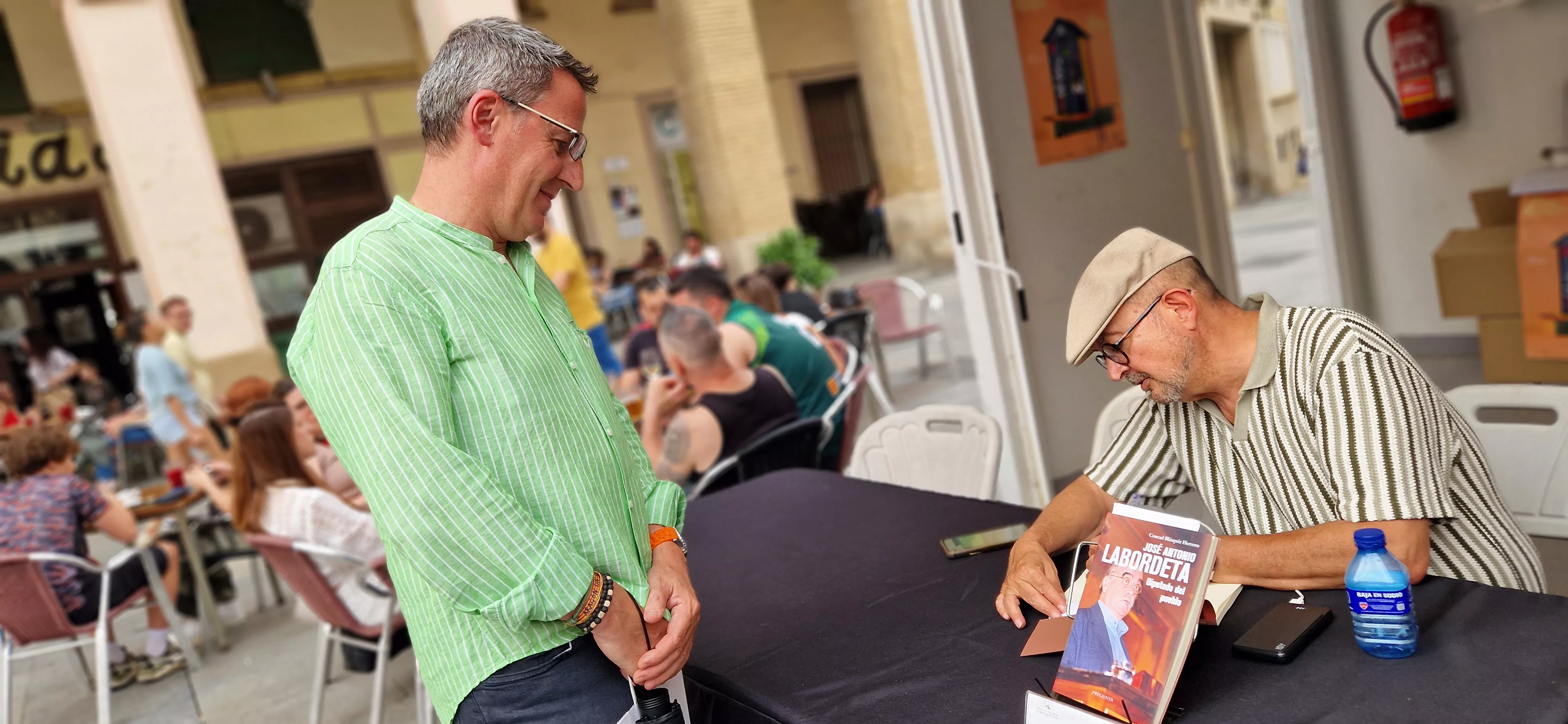 Conrad Blásquiz, en la 41 Feria del Libro de Huesca. Foto Myriam Martínez