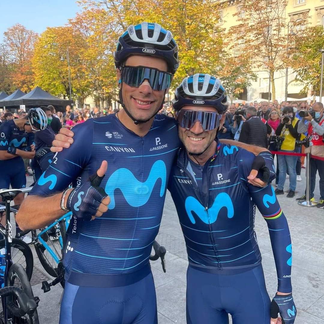 Jorge Arcas y Alejandro Valverde, el ganador de la prueba del año pasado.