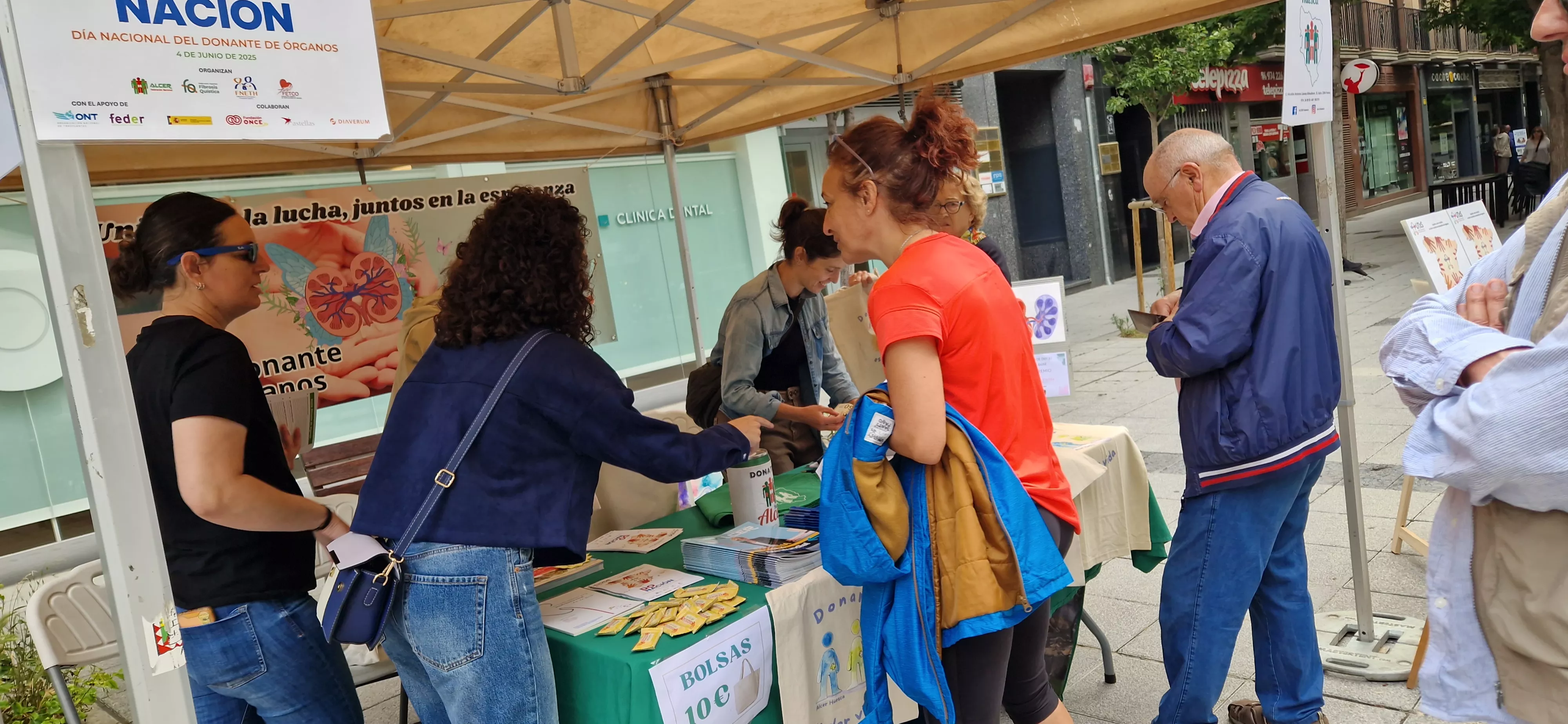 Día Nacional del Donante de Órganos, Tejidos y Células en Huesca. Foto Myriam Martínez
