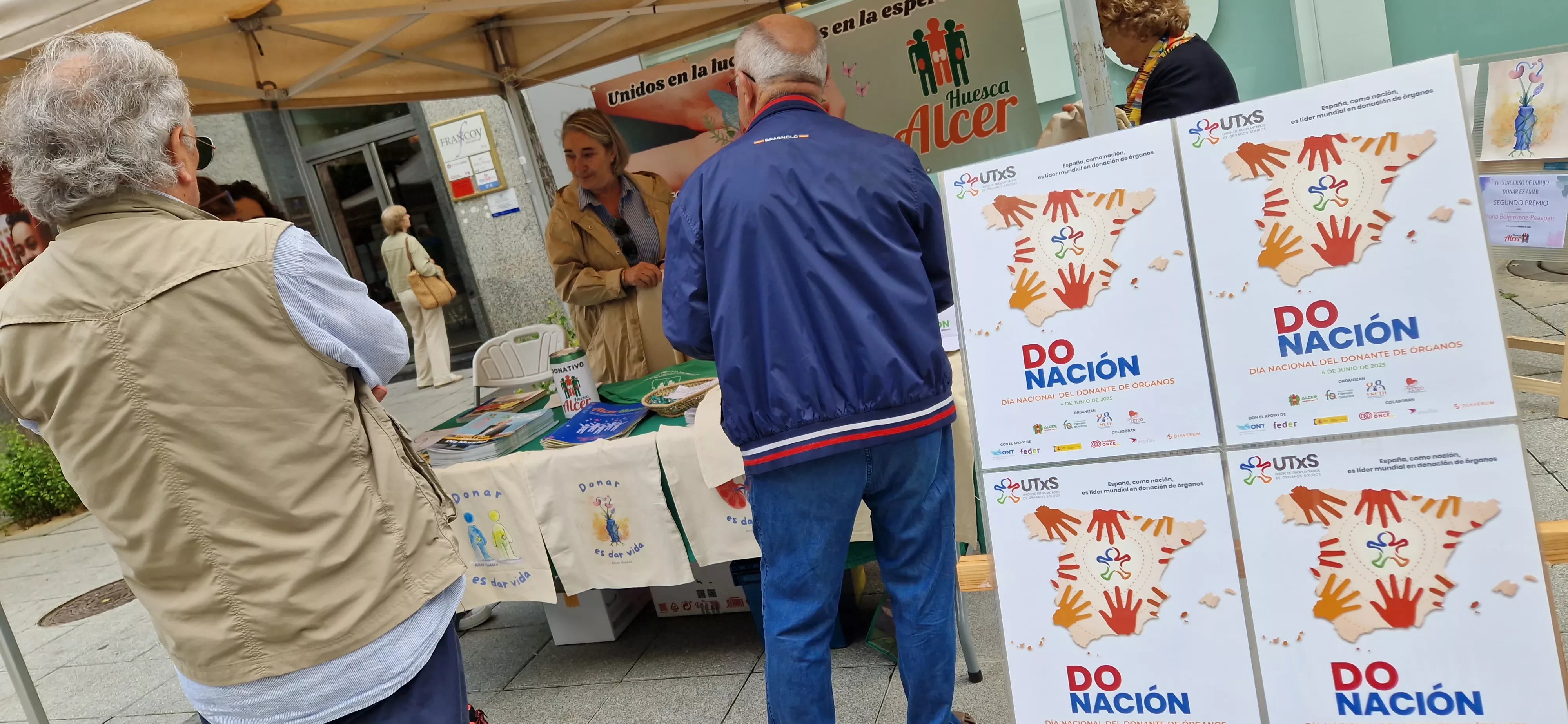 Día Nacional del Donante de Órganos, Tejidos y Células en Huesca. Foto Myriam Martínez