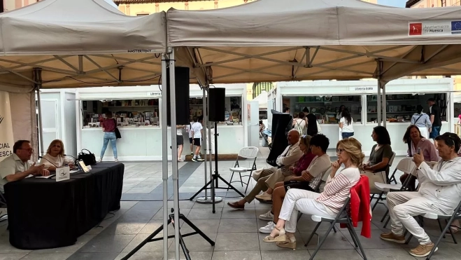 Presentación en la Feria del Libro de 'Estar viva'. Foto Mercedes Manterola Presentación en la Feria del Libro de 'Estar viva'. Foto Mercedes Manterola