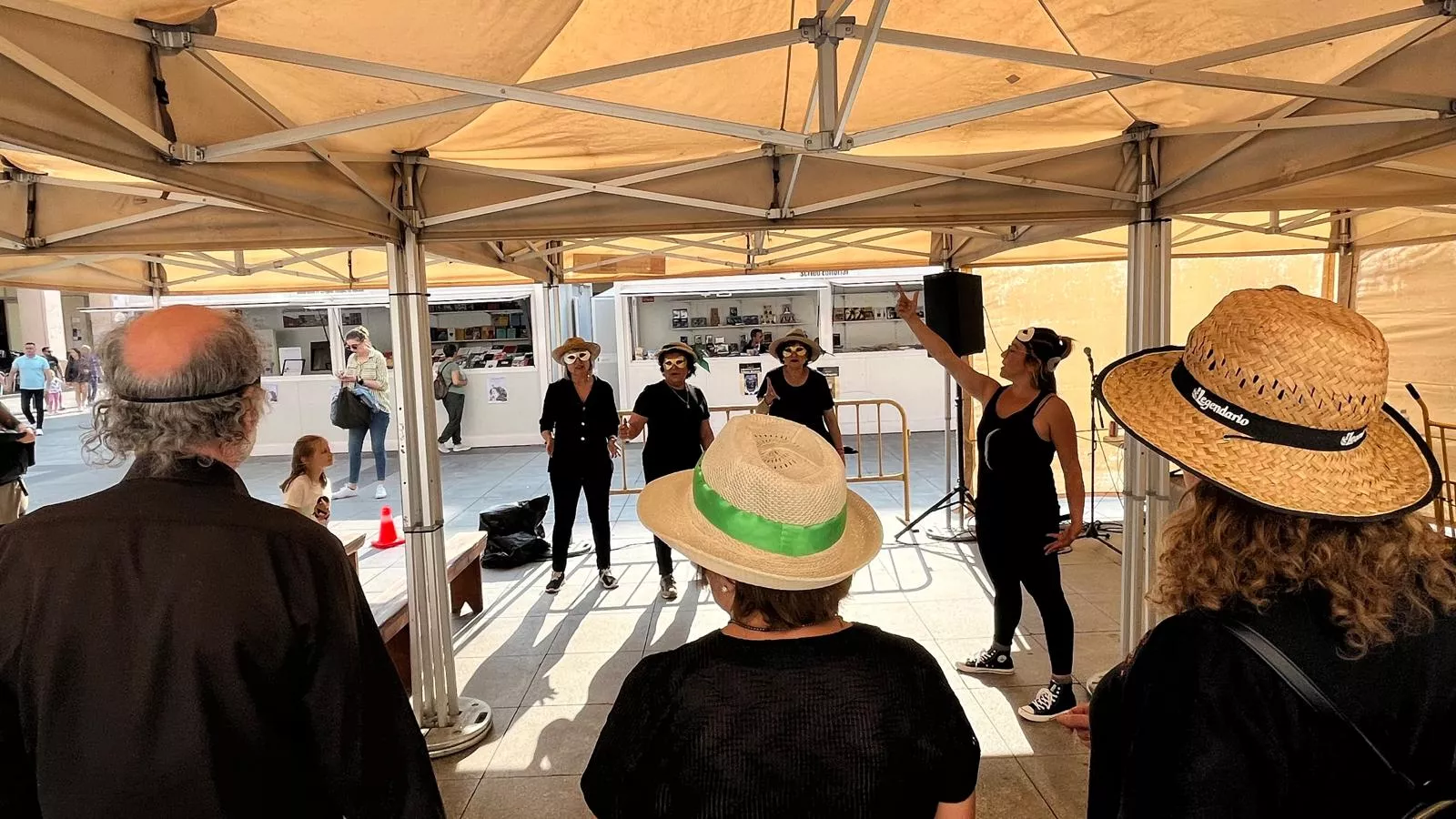 "Conciertillo descarado" en la 41 Feria del Libro de Huesca. Foto Mercedes Manterola