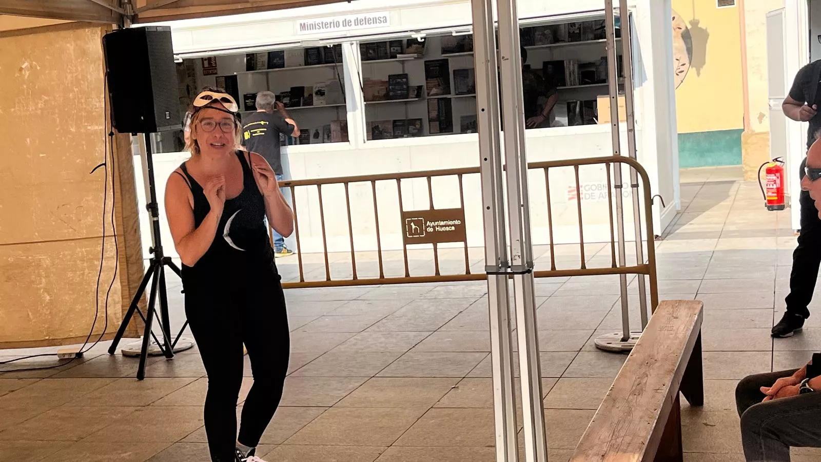 "Conciertillo descarado"  en la 41 Feria del Libro de Huesca. Foto Mercedes Manterola