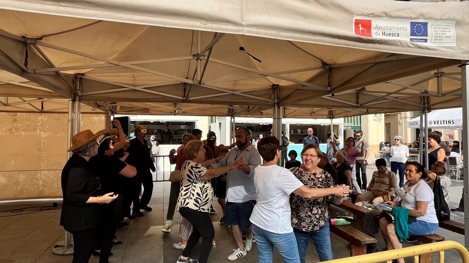 "Conciertillo descarado"  en la 41 Feria del Libro de Huesca. Foto Mercedes Manterola