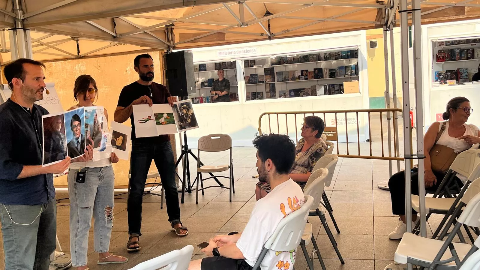 Taller: “Tu personaje y el eneagrama” en la 41 Feria del Libro de Huesca. Foto Mercedes Manterola