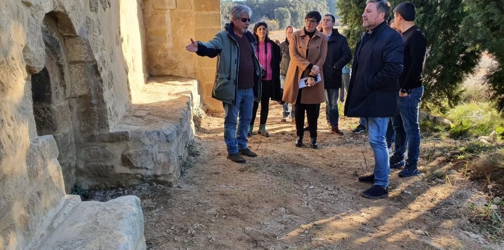 Imágenes de la ermita de Santa Lucía de Ayerbe restaurada