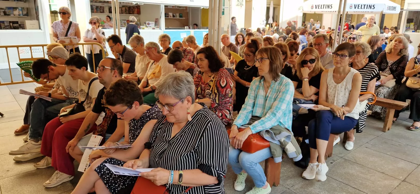 Los clubes de lectura celebran su fiesta en la Feria del Libro de Huesca. Foto Myriam Martínez