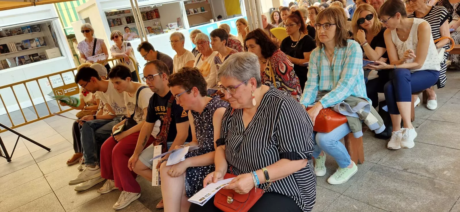 Encuentro de clubes de lectura en la Feria del Libro de Huesca. Foto Myriam Martínez