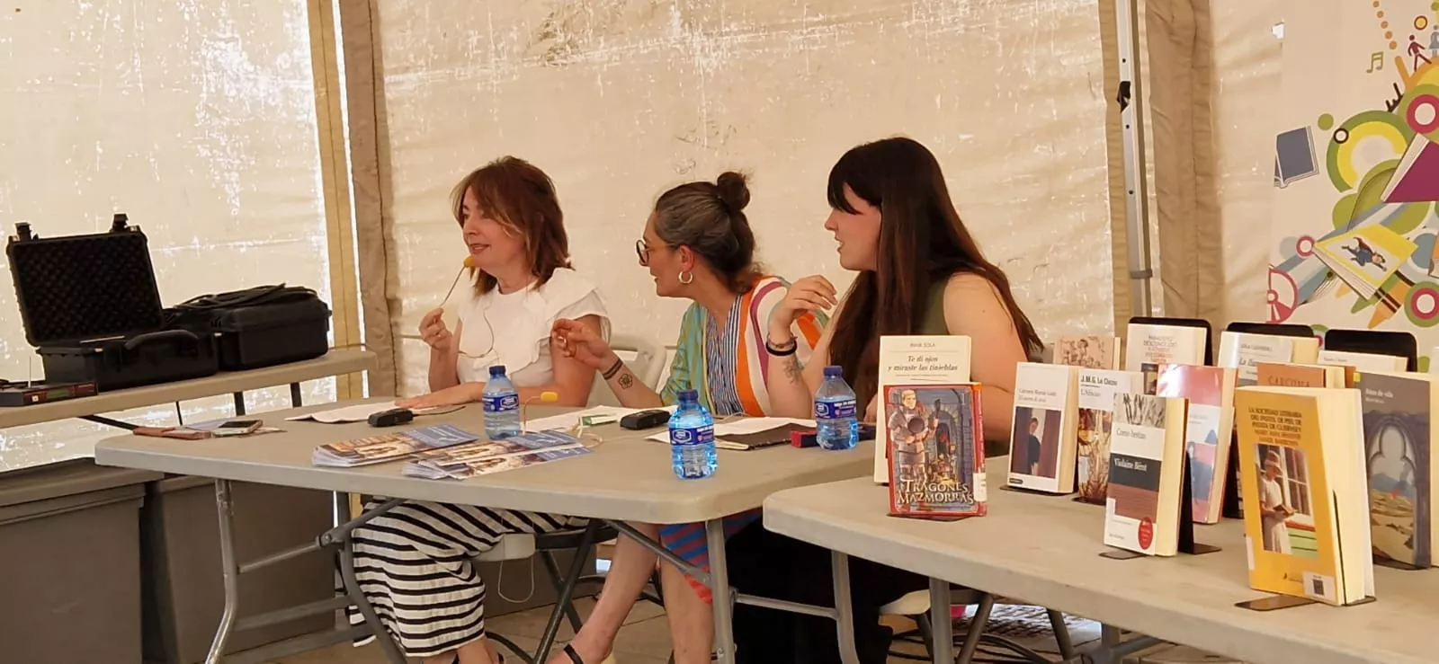 Encuentro de clubes de lectura en la Feria del Libro de Huesca. Foto Myriam Martínez