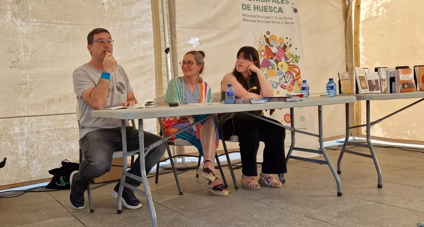 Encuentro de clubes de lectura en la Feria del Libro de Huesca. Foto Myriam Martínez