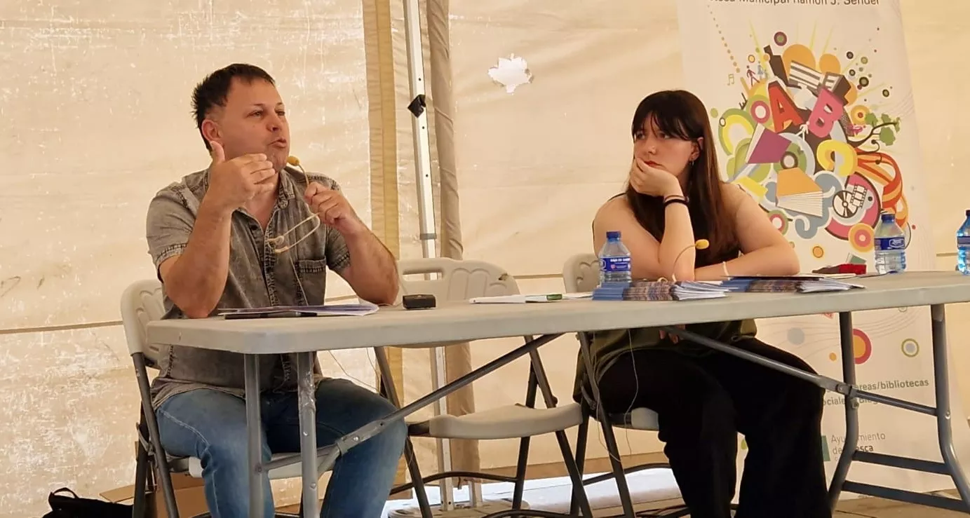 Encuentro de clubes de lectura en la Feria del Libro de Huesca. Foto Myriam Martínez