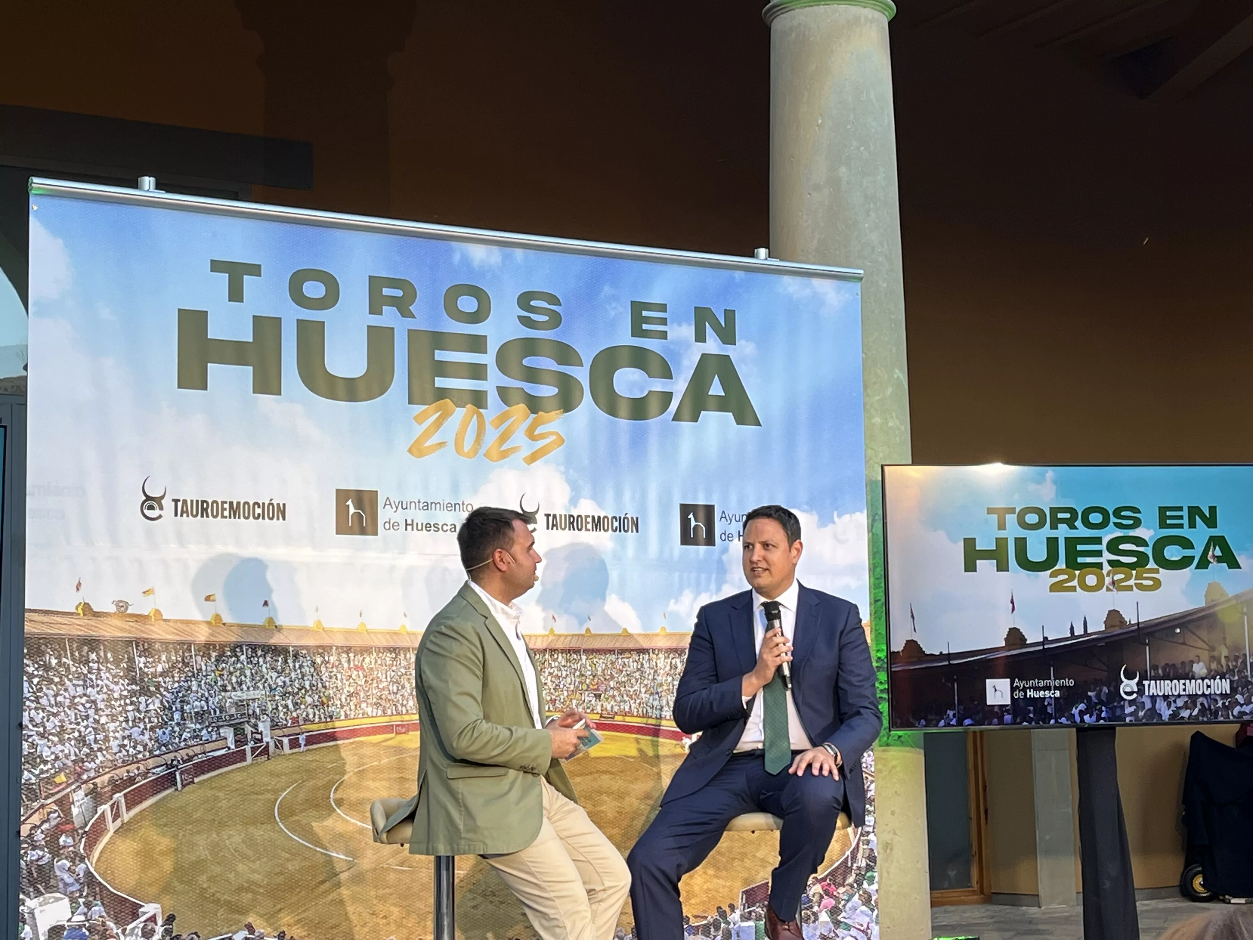 Alberto García, CEO de Tauroemoción, en la presentación de la Feria Taurina de Huesca. Foto: Adri Mora