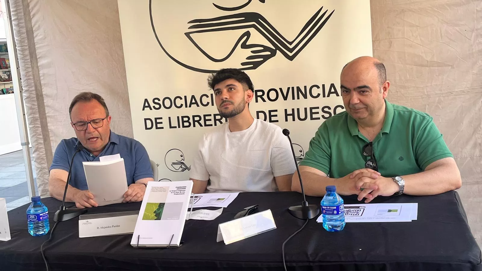 José Domingo Dueñas, Alejandro Pardos, y Antonio Eito. Foto Mercedes Manterola