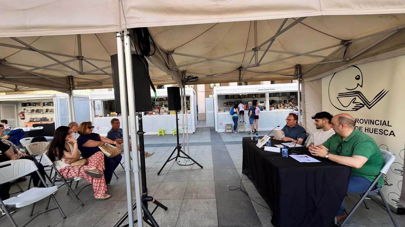Presentación de José Domingo Dueñas, Alejandro Pardos, y Antonio Eito. Foto Mercedes Manterola