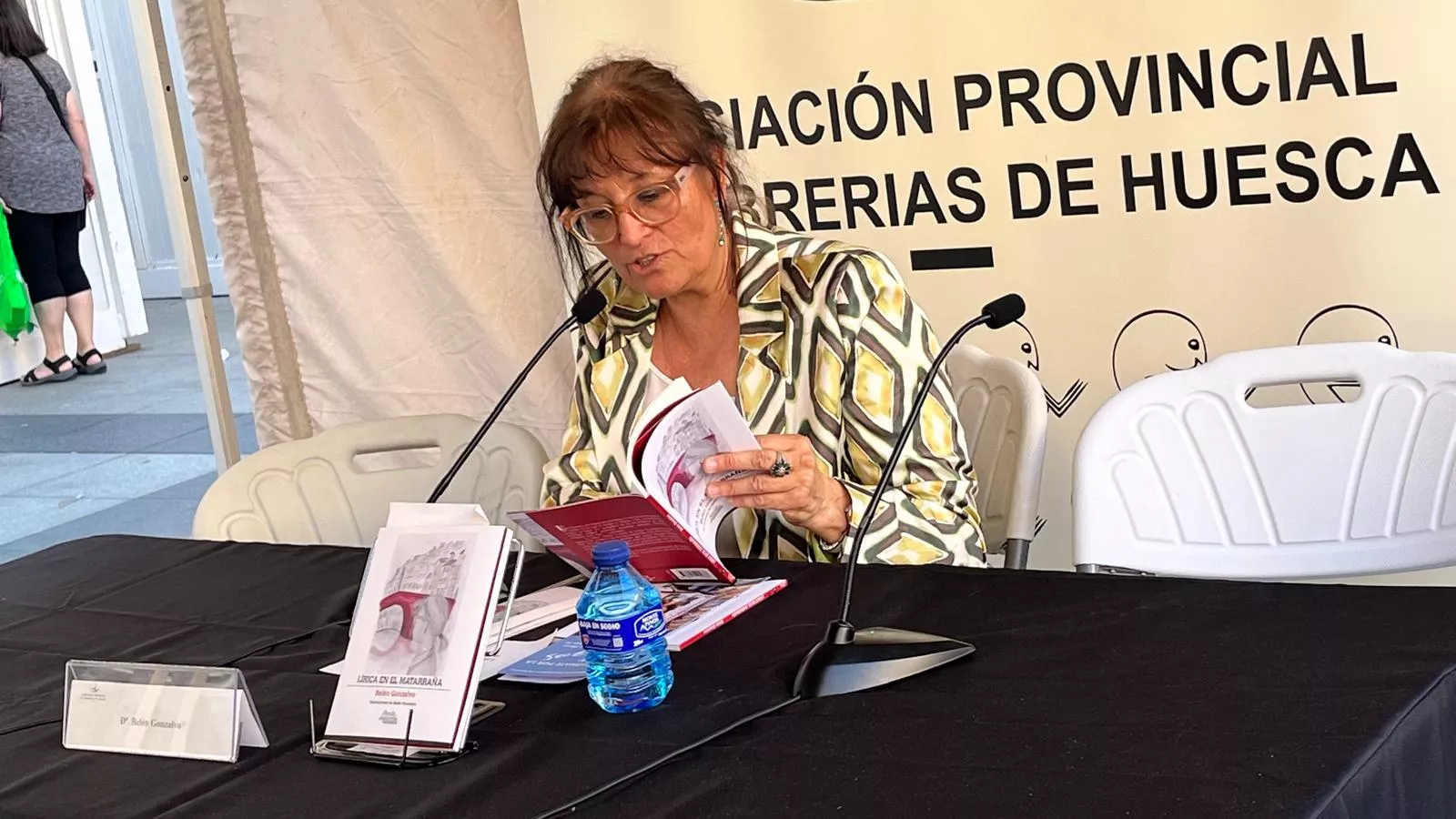 Belén Gonzalvo en la Feria del Libro. Foto Mercedes Manterola