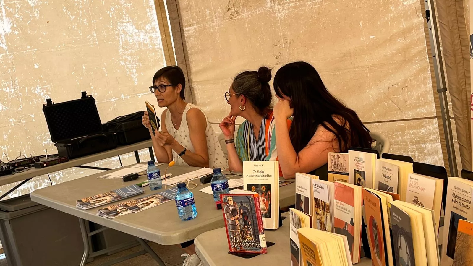 Encuentro de clubes de lectura en la Feria del Libro de Huesca. Foto Mercedes Manterola