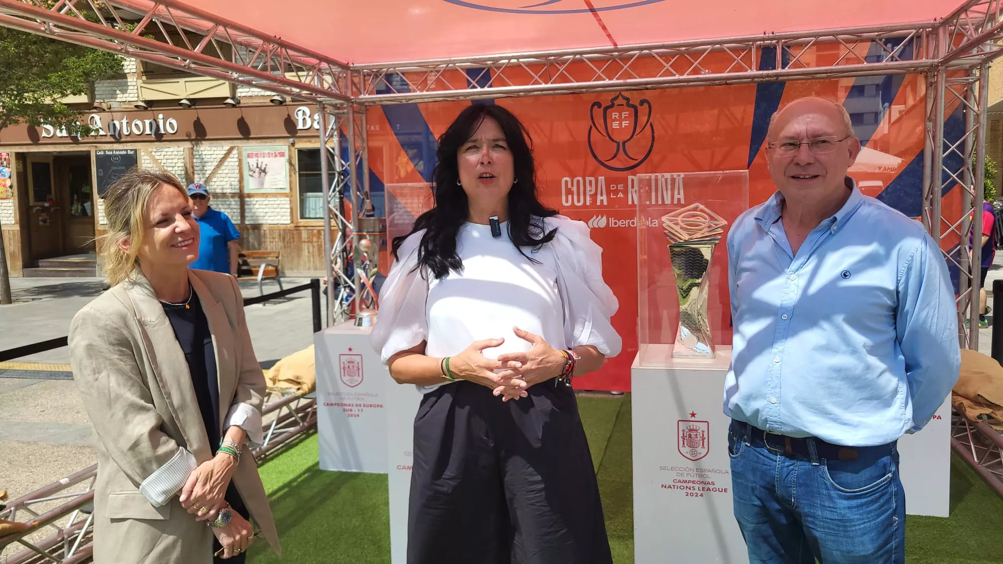 Fan Zone de la RFEF en la plaza de San Antonio de Huesca