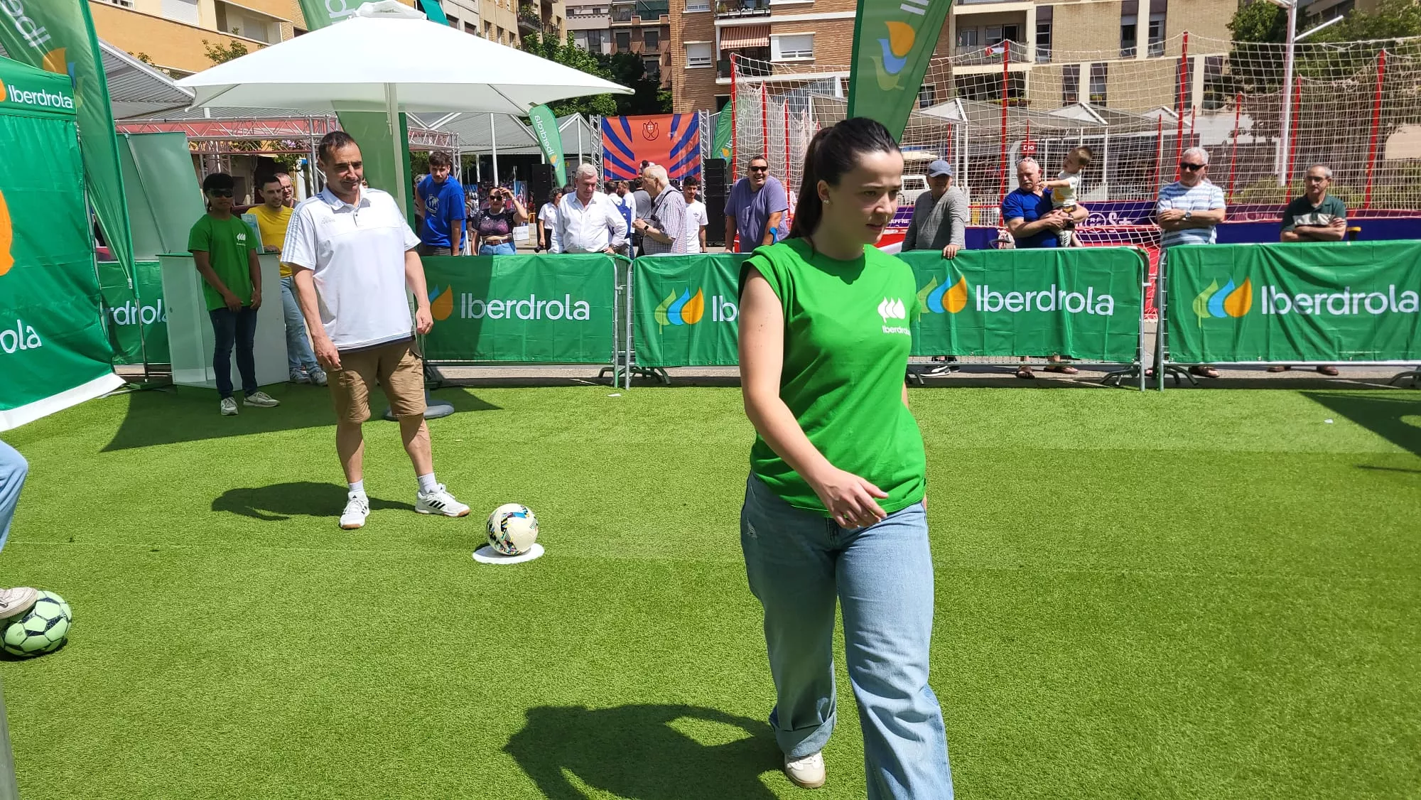 Fan Zone de la RFEF en la plaza de San Antonio de Huesca
