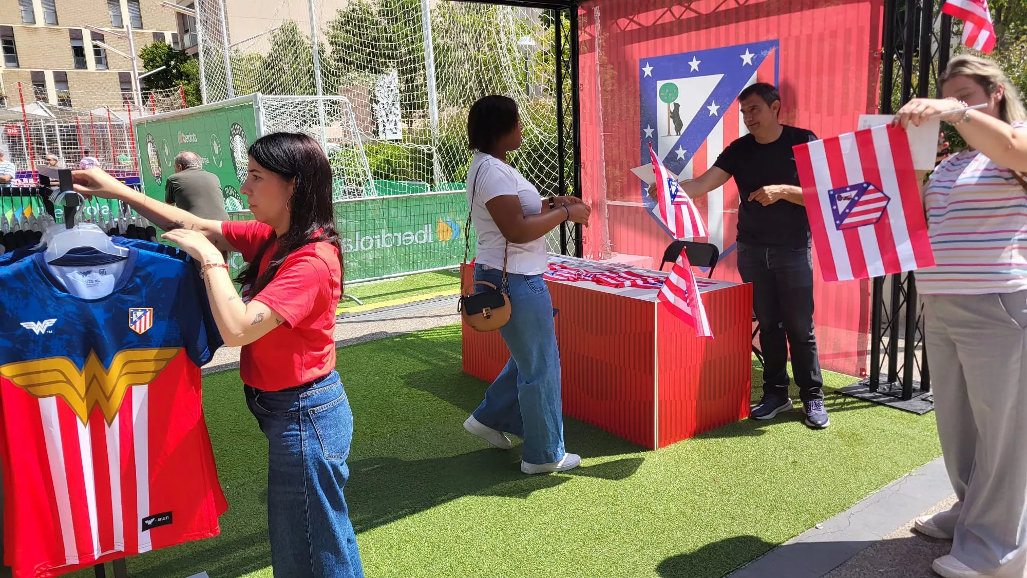 Fan Zone de la RFEF en la plaza de San Antonio de Huesca