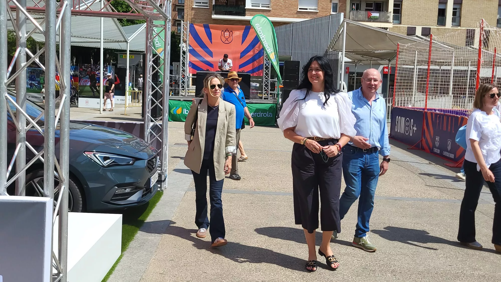 Fan Zone de la RFEF en la plaza de San Antonio de Huesca
