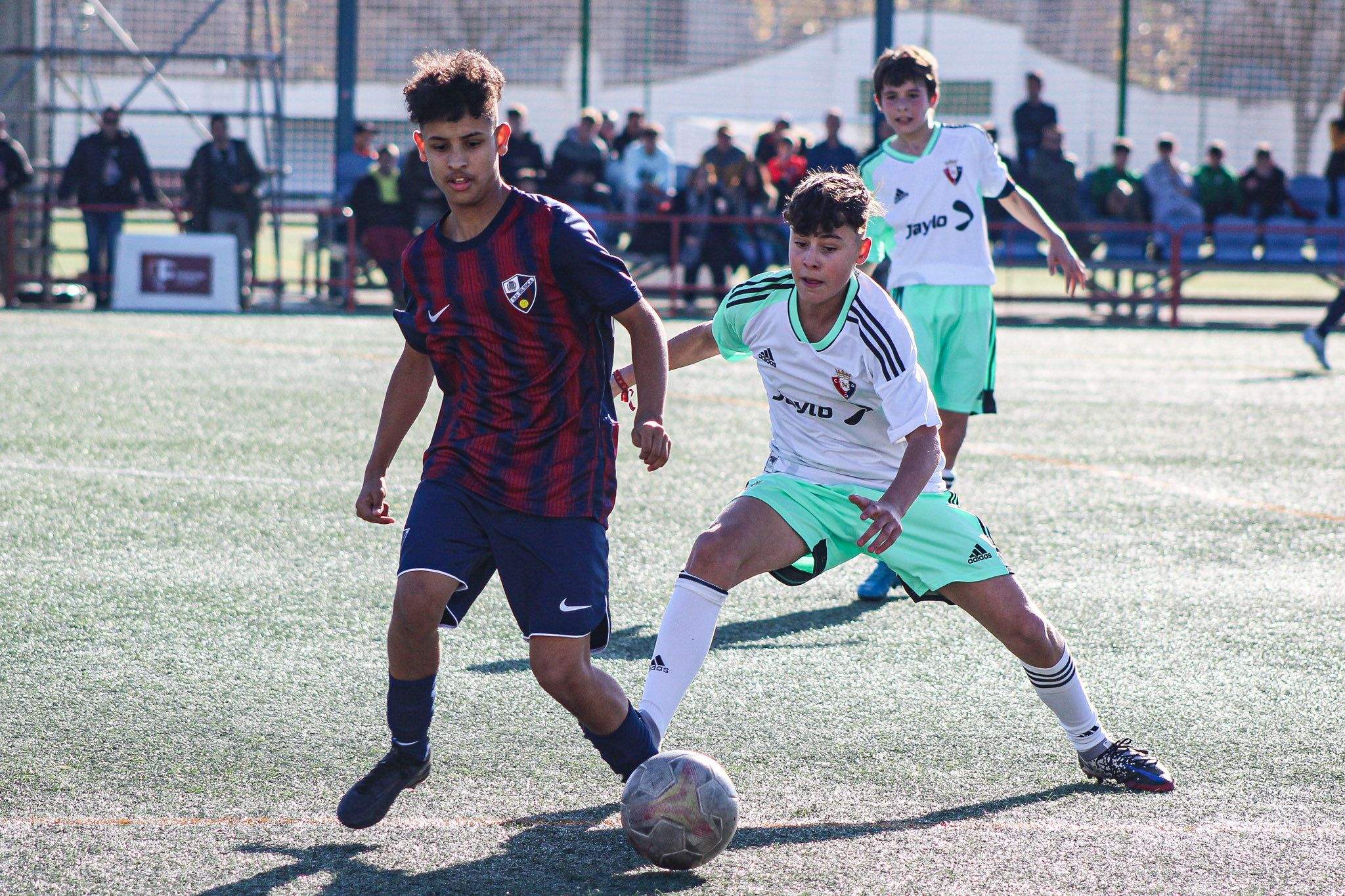 Imagen del partido entre Huesca y Osasuna. Foto SD Huesca.