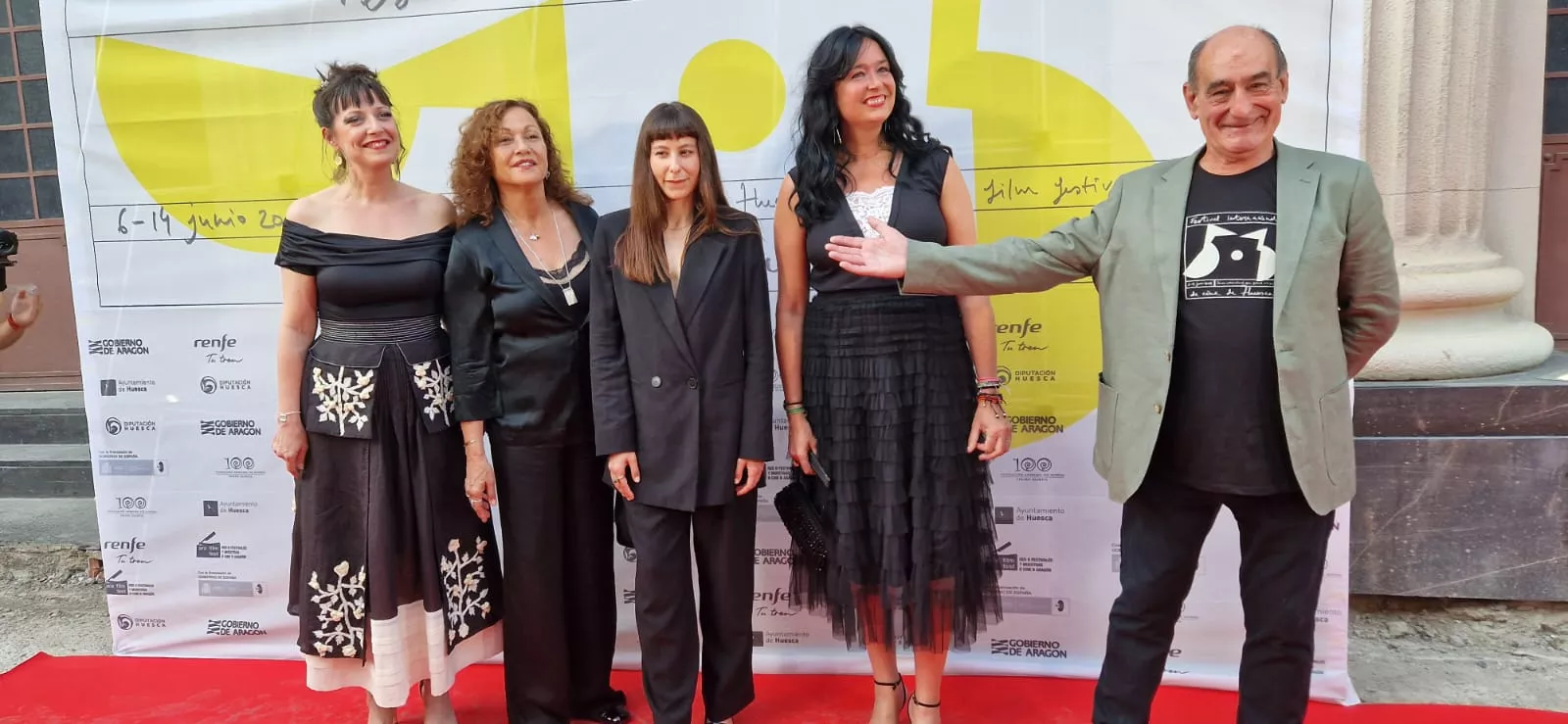 Alfombra roja del 53º Festival Internacional de Cine de Huesca. Foto Myriam Martínez