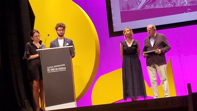 Premio Pepe Escriche para la Muestra de Cine de Venecia. Foto Myriam Martínez Premio Pepe Escriche para la Muestra de Cine de Venecia. Foto Myriam Martínez