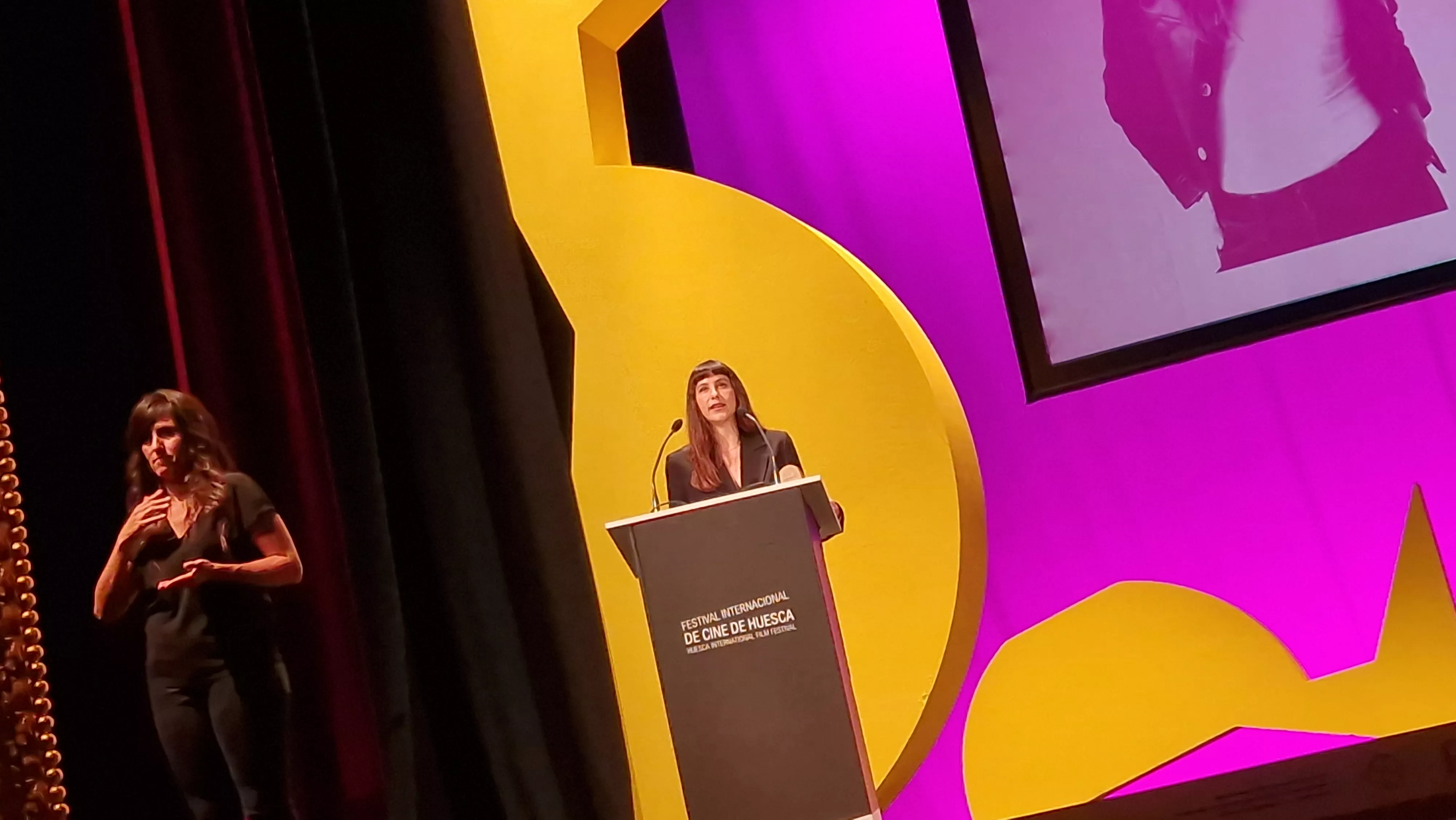 Premio Ciudad de Huesca Carlos Saura para Irene Escolar. Foto Myriam Martínez