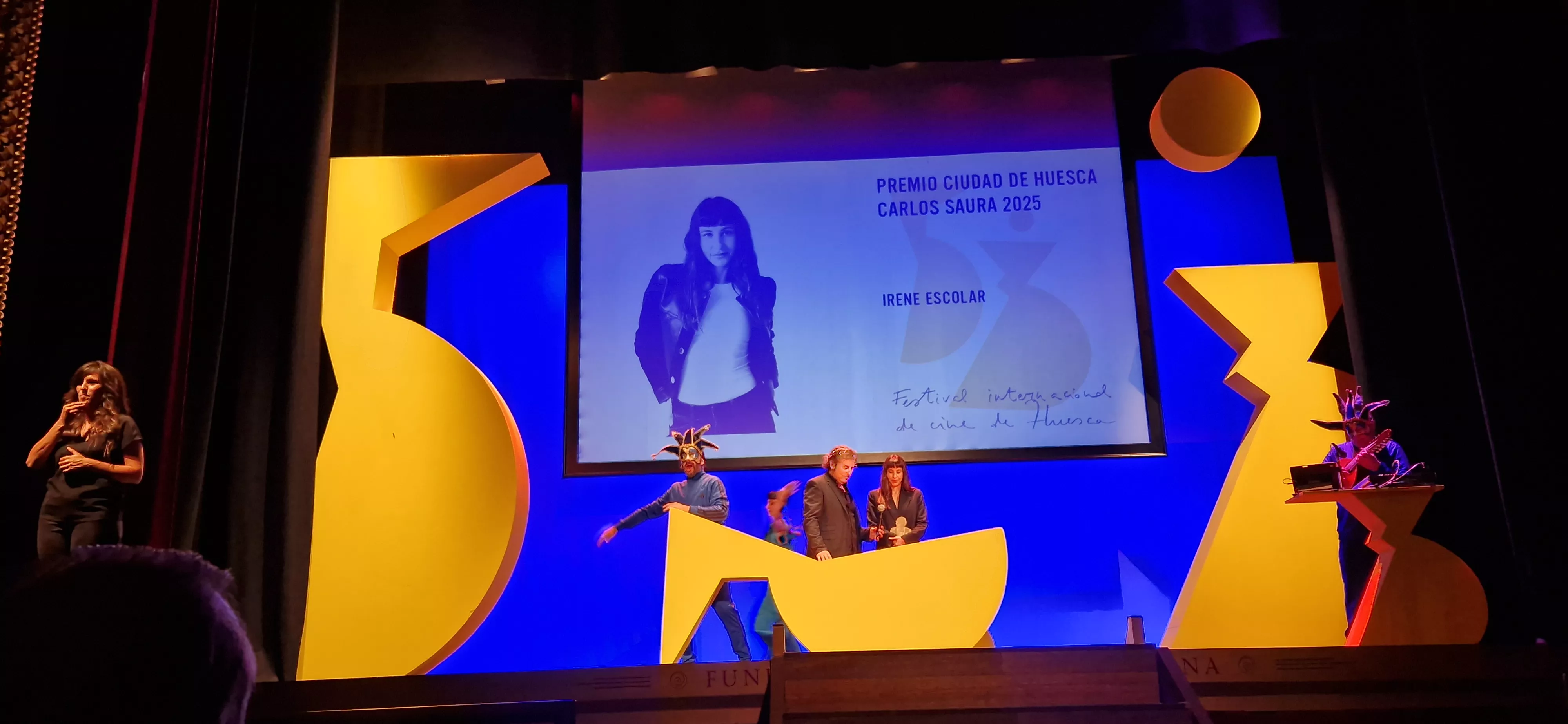 Gala de inauguración del 53 Festival Internacional de Cine de Huesca. Foto Myriam Martínez