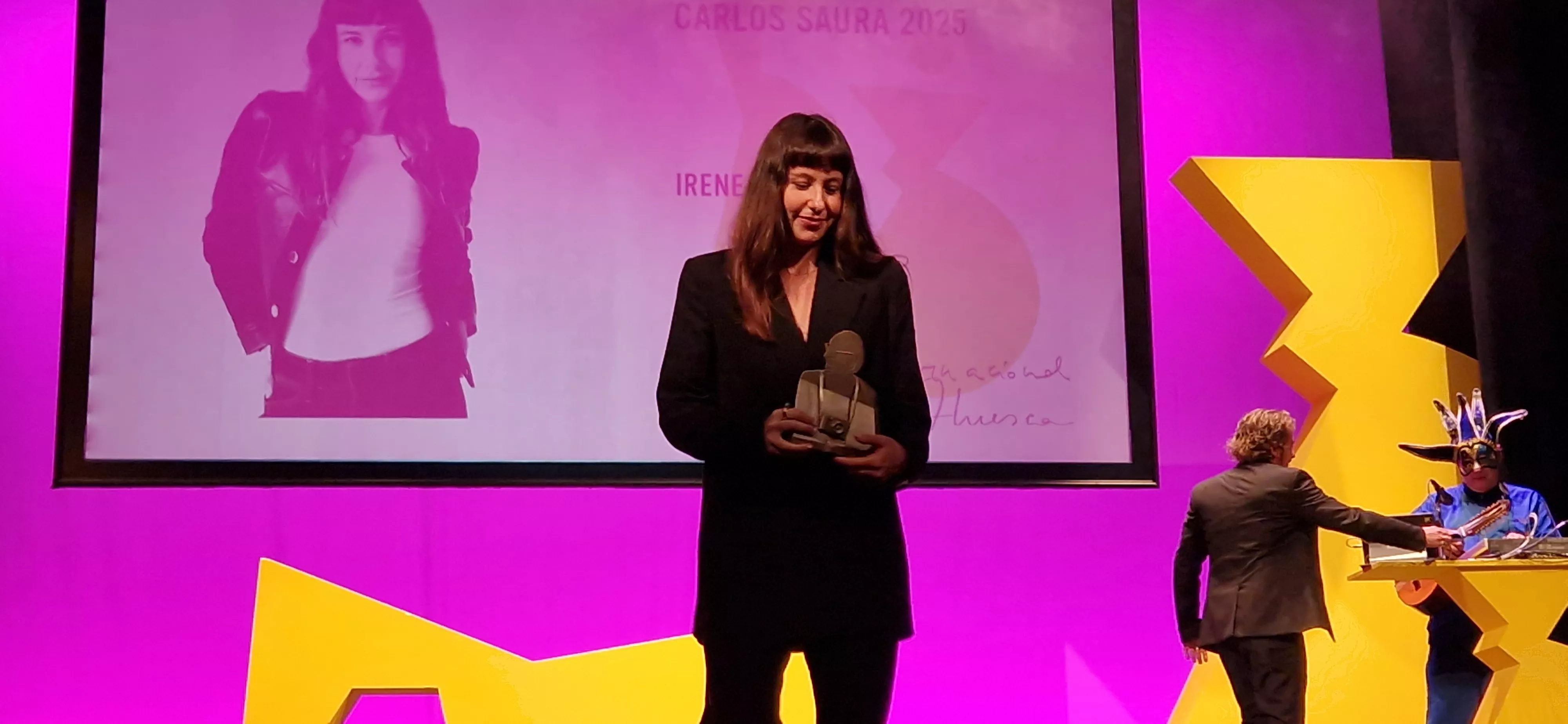 Irene Escolar, Premio Ciudad de Huesca Carlos Saura. Foto Myriam Martínez