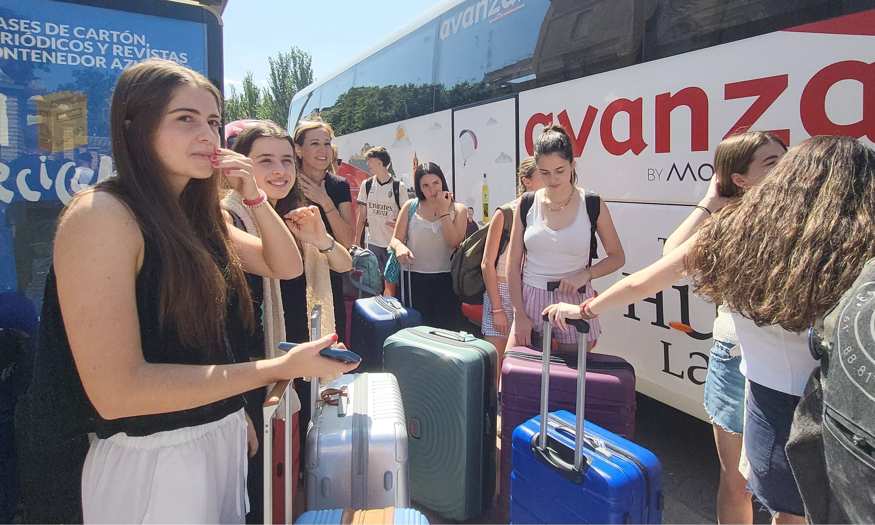 Estudiantes de Huesca viajan a Salou tras el bachillerato y la PAU. Foto Mercedes Manterola