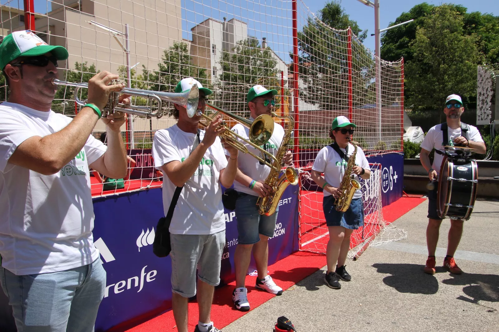 Fan Zone este sábado en Huesca. Foto Carlos Neofato