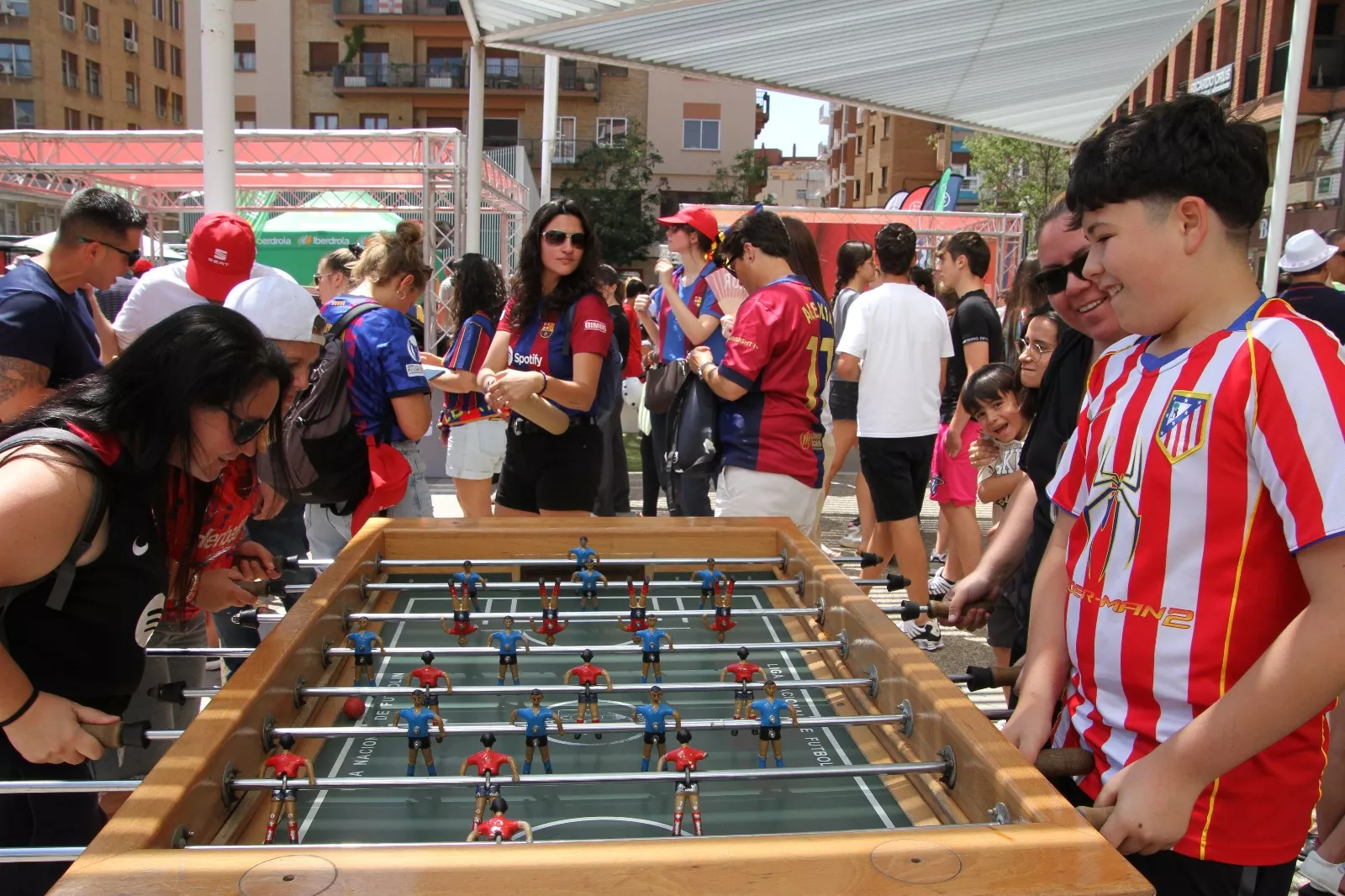 Fan Zone este sábado en Huesca. Foto Carlos Neofato