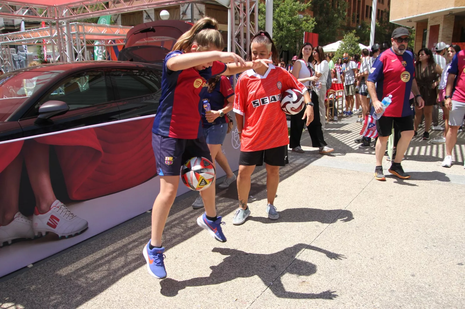 Fan Zone este sábado en Huesca. Foto Carlos Neofato