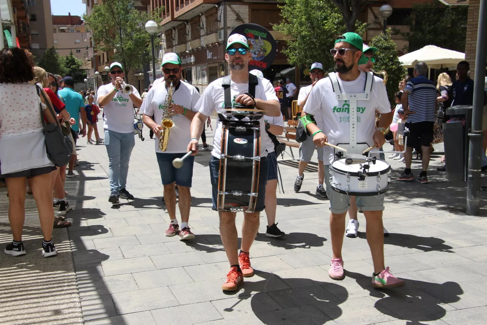 Fan Zone este sábado en Huesca. Foto Carlos Neofato