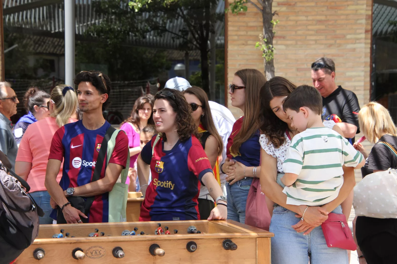 Fan Zone este sábado en Huesca. Foto Carlos Neofato