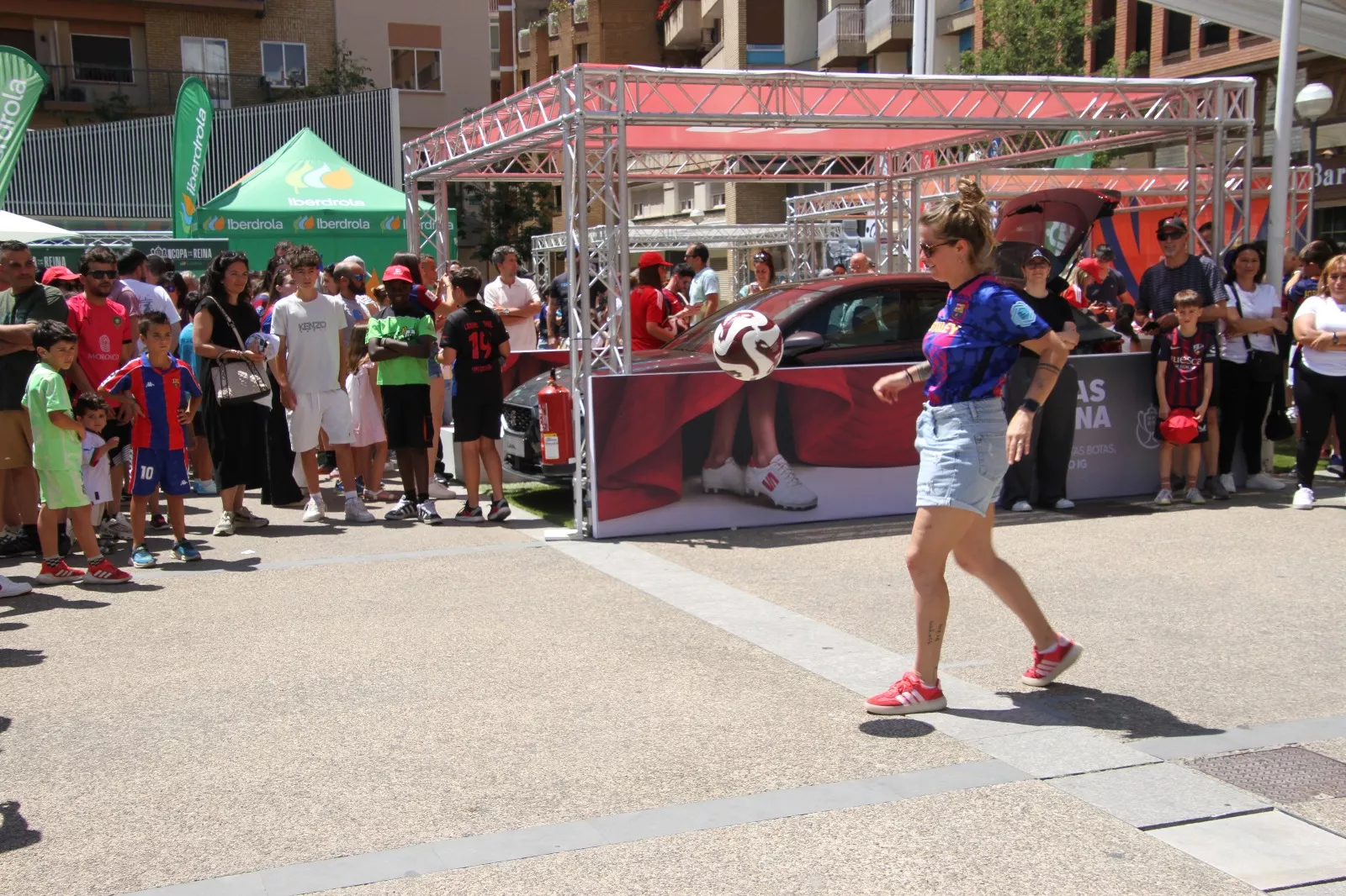 Fan Zone este sábado en Huesca. Foto Carlos Neofato