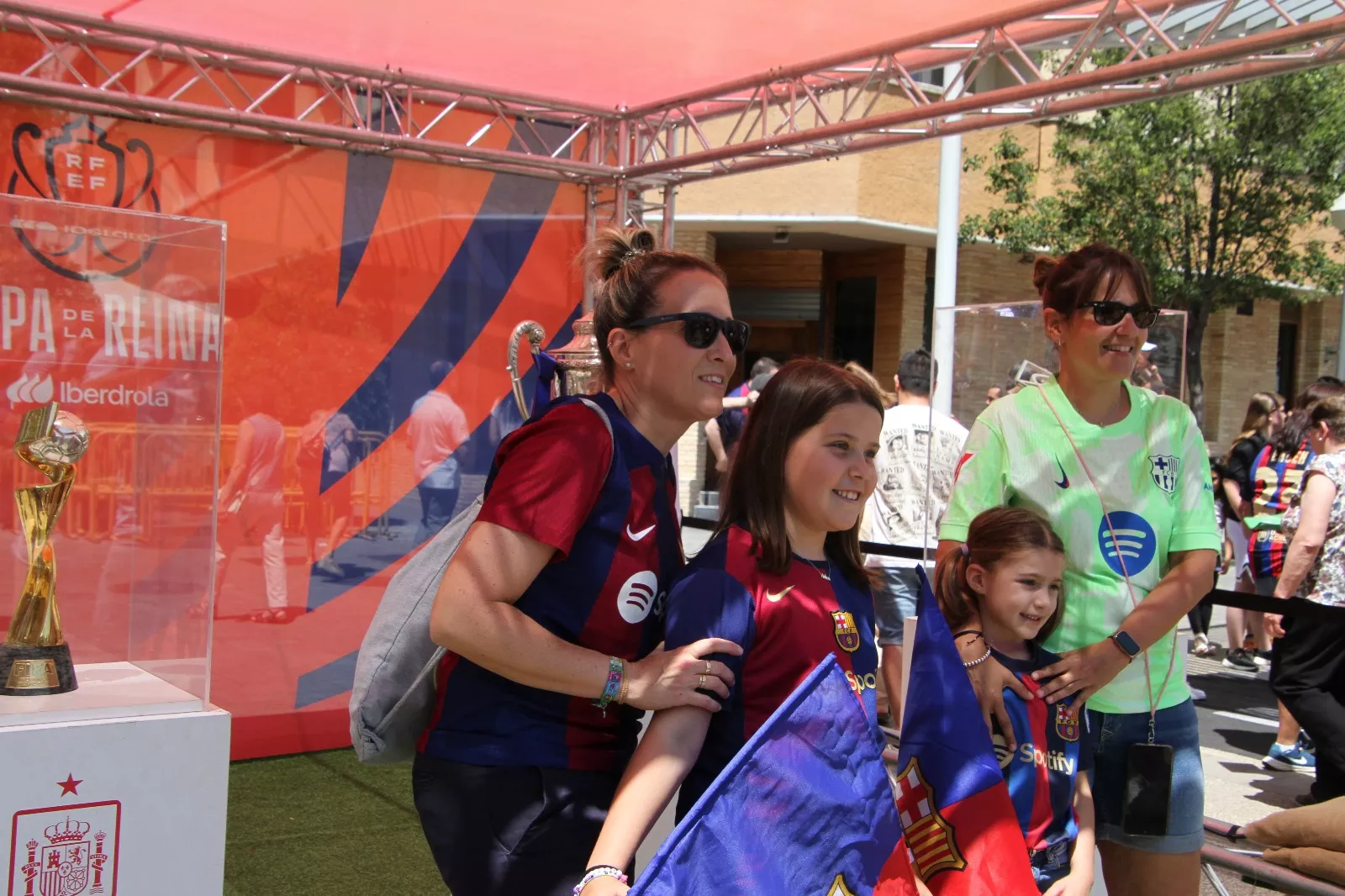 Fan Zone este sábado en Huesca. Foto Carlos Neofato