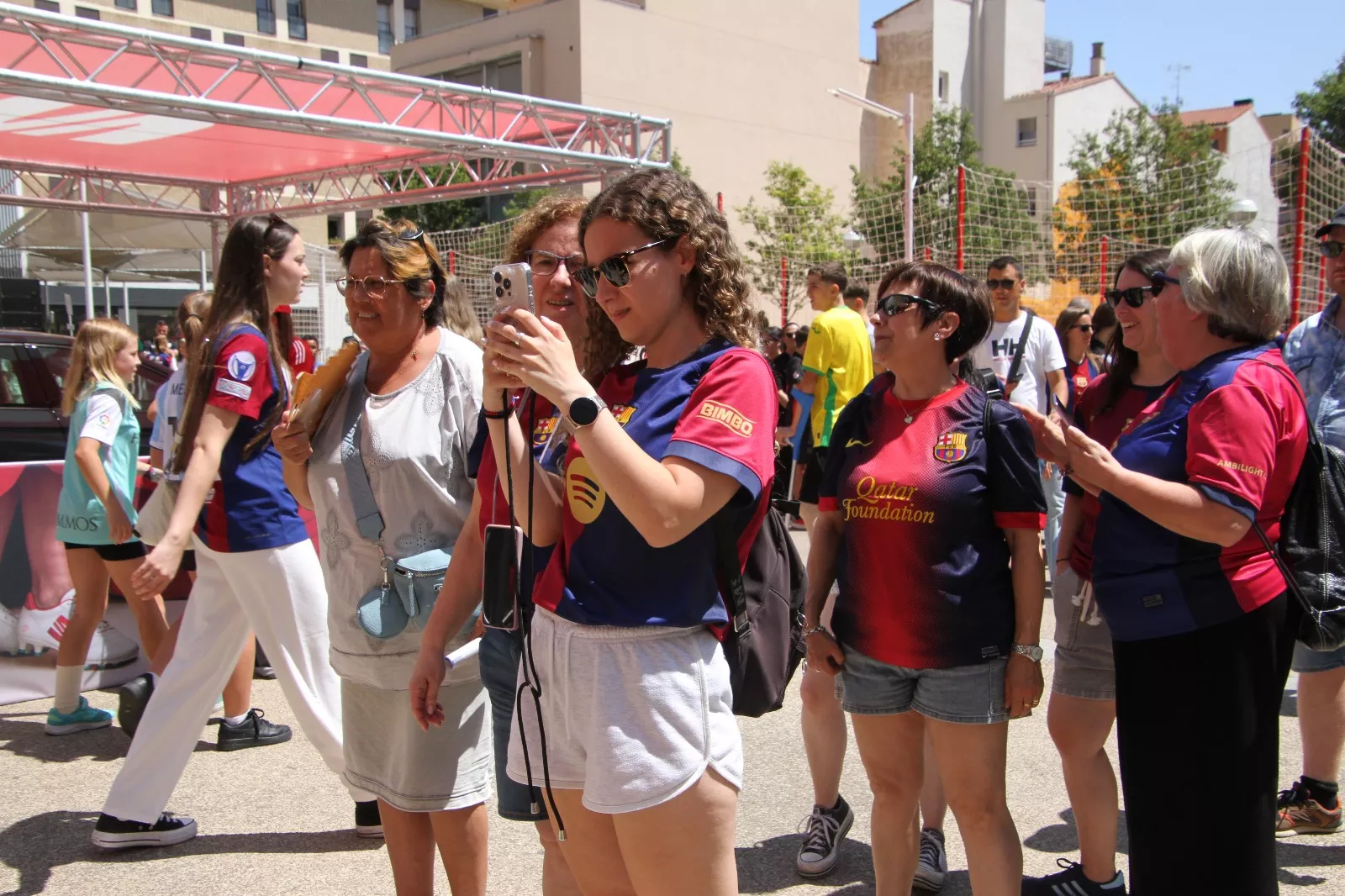 Fan Zone este sábado en Huesca. Foto Carlos Neofato