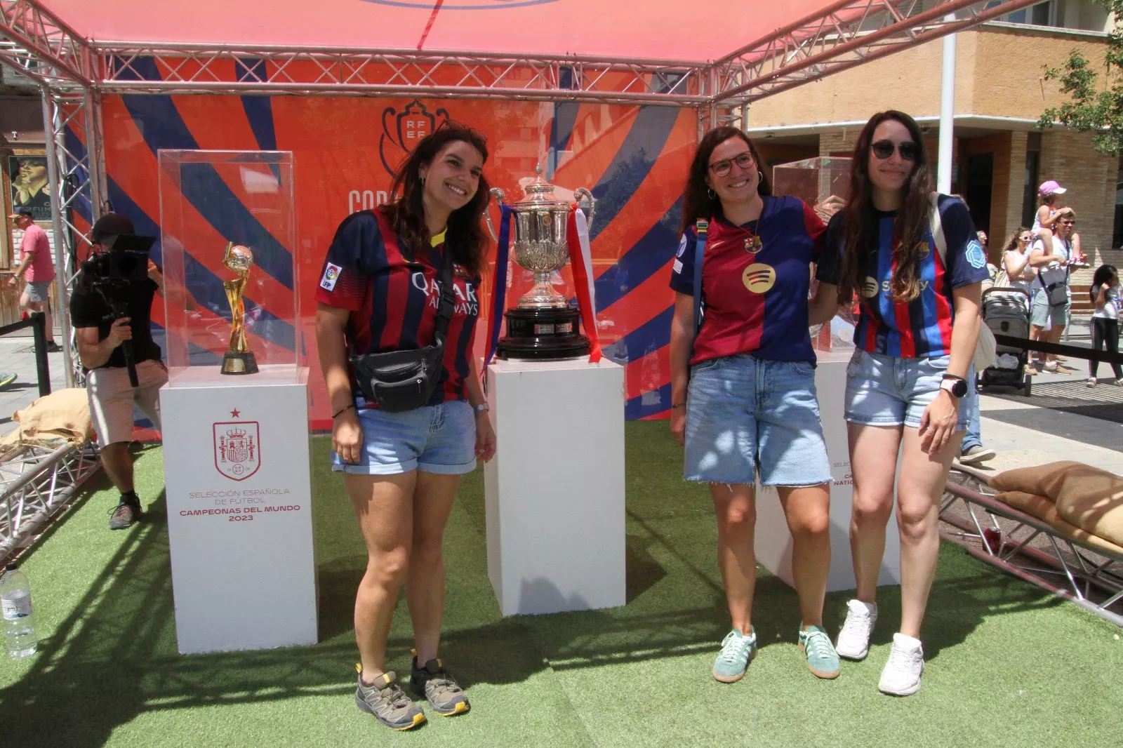 Fan Zone este sábado en Huesca. Foto Carlos Neofato