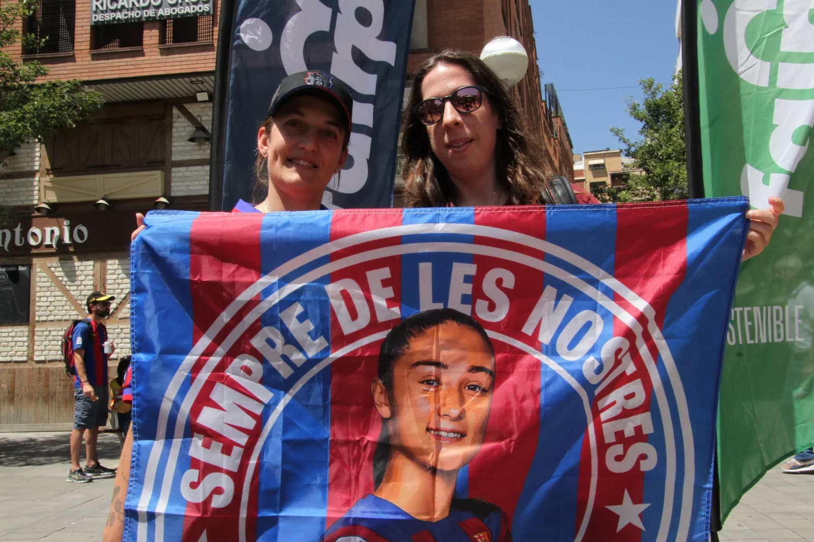 Fan Zone este sábado en Huesca. Foto Carlos Neofato