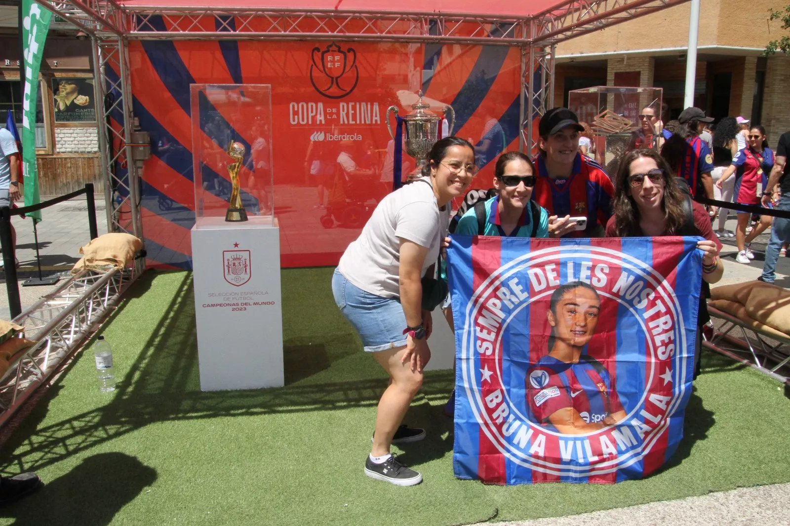 Fan Zone este sábado en Huesca. Foto Carlos Neofato