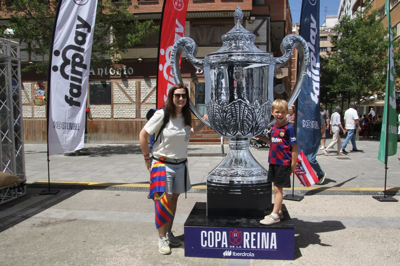 Fan Zone este sábado en Huesca. Foto Carlos Neofato